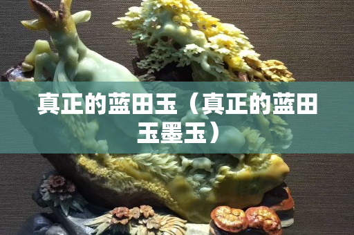 真正的藍田玉（真正的藍田玉墨玉）
