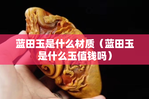 藍田玉是什么材質（藍田玉是什么玉值錢嗎）