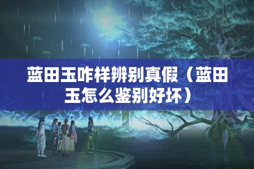 藍田玉咋樣辨別真假（藍田玉怎么鑒別好壞）