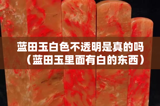 藍田玉白色不透明是真的嗎（藍田玉里面有白的東西）