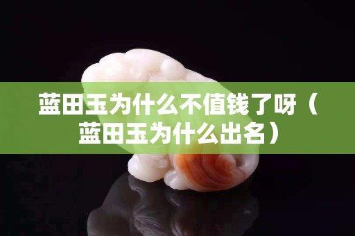 藍田玉為什么不值錢了呀（藍田玉為什么出名）