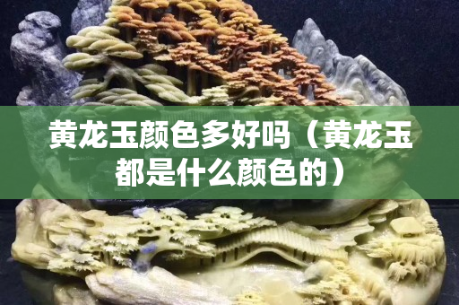 黃龍玉顏色多好嗎（黃龍玉都是什么顏色的）