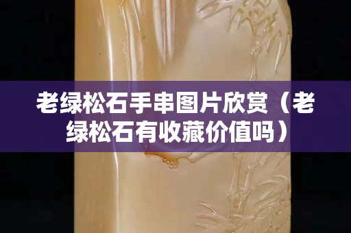 老綠松石手串圖片欣賞（老綠松石有收藏價(jià)值嗎）