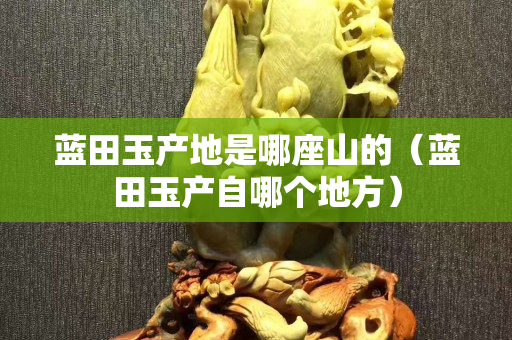 藍田玉產地是哪座山的（藍田玉產自哪個地方）