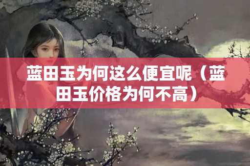 藍田玉為何這么便宜呢（藍田玉價格為何不高）
