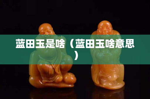 藍田玉是啥（藍田玉啥意思）