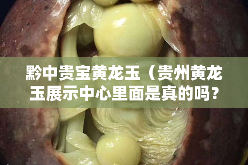 黔中貴寶黃龍玉（貴州黃龍玉展示中心里面是真的嗎？）