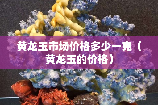 黃龍玉市場價格多少一克（黃龍玉的價格）