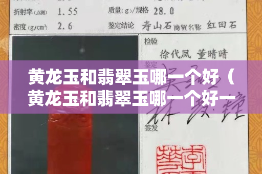 黃龍玉和翡翠玉哪一個好（黃龍玉和翡翠玉哪一個好一點）