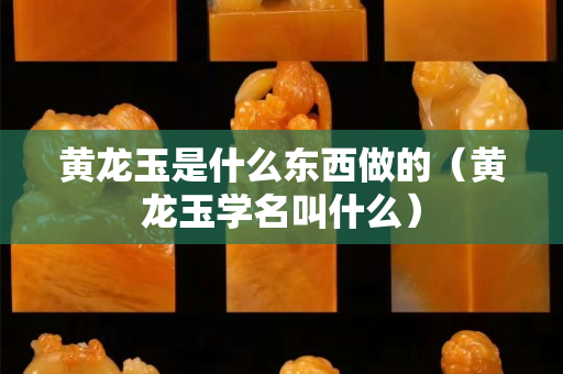 黃龍玉是什么東西做的（黃龍玉學名叫什么）