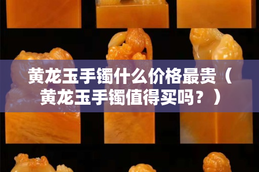 黃龍玉手鐲什么價格最貴（黃龍玉手鐲值得買嗎？）