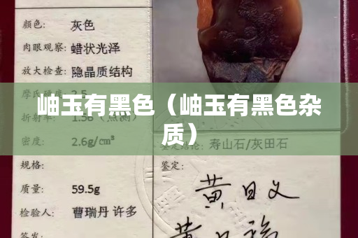 岫玉有黑色（岫玉有黑色雜質）
