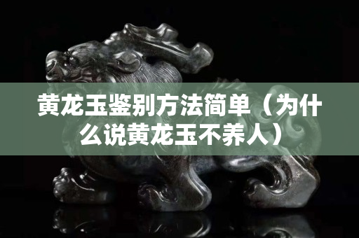 黃龍玉鑒別方法簡單（為什么說黃龍玉不養人）