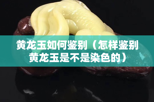 黃龍玉如何鑒別（怎樣鑒別黃龍玉是不是染色的）