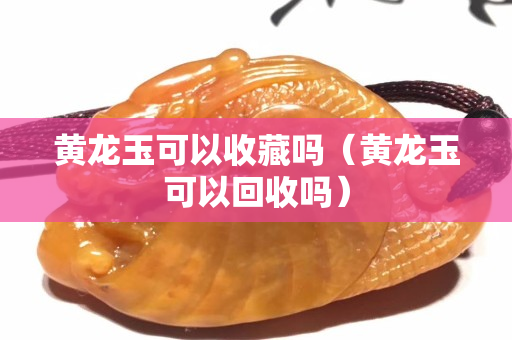 黃龍玉可以收藏嗎（黃龍玉可以回收嗎）