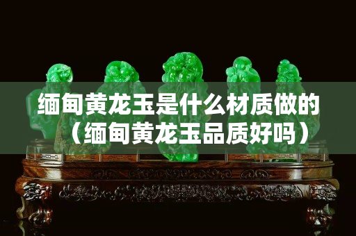 緬甸黃龍玉是什么材質做的（緬甸黃龍玉品質好嗎）