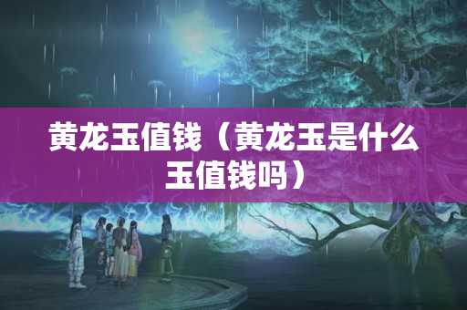 黃龍玉值錢（黃龍玉是什么玉值錢嗎）