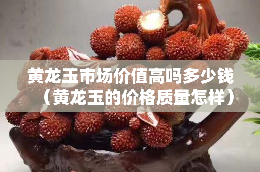 黃龍玉市場價值高嗎多少錢（黃龍玉的價格質(zhì)量怎樣）