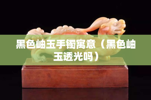 黑色岫玉手鐲寓意（黑色岫玉透光嗎）
