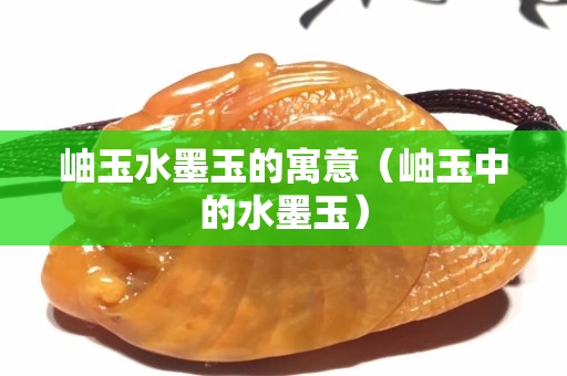 岫玉水墨玉的寓意（岫玉中的水墨玉）