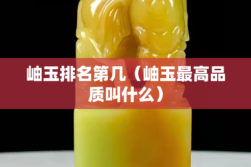 岫玉排名第幾（岫玉最高品質叫什么）