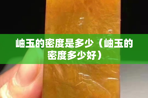岫玉的密度是多少（岫玉的密度多少好）