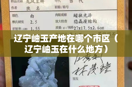 遼寧岫玉產地在哪個市區（遼寧岫玉在什么地方）