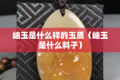 岫玉是什么樣的玉質（岫玉是什么料子）