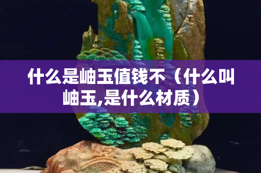 什么是岫玉值錢不（什么叫岫玉,是什么材質）