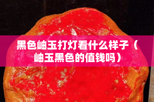 黑色岫玉打燈看什么樣子（岫玉黑色的值錢嗎）
