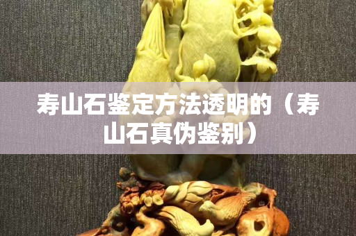 壽山石鑒定方法透明的（壽山石真?zhèn)舞b別）