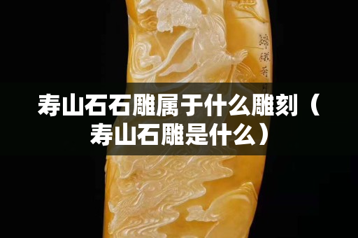 壽山石石雕屬于什么雕刻（壽山石雕是什么）