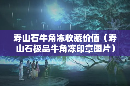 壽山石牛角凍收藏價值（壽山石極品牛角凍印章圖片）