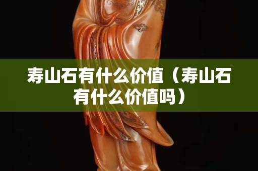 壽山石有什么價(jià)值（壽山石有什么價(jià)值嗎）