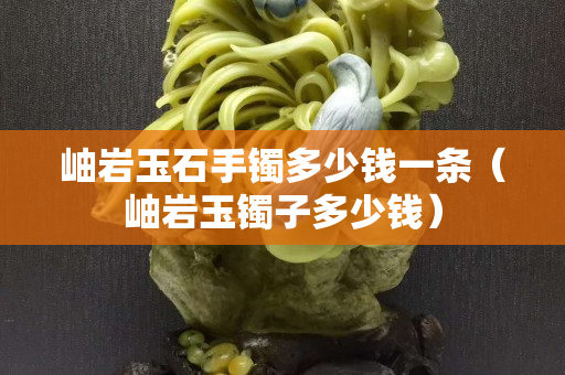 岫巖玉石手鐲多少錢一條（岫巖玉鐲子多少錢）