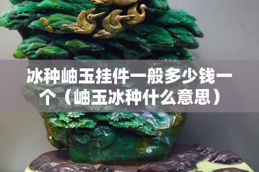 冰種岫玉掛件一般多少錢一個（岫玉冰種什么意思）