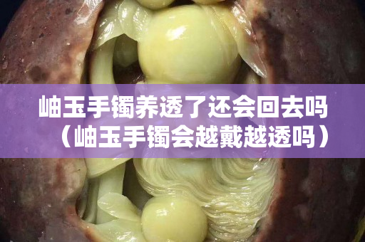 岫玉手鐲養(yǎng)透了還會(huì)回去嗎（岫玉手鐲會(huì)越戴越透嗎）