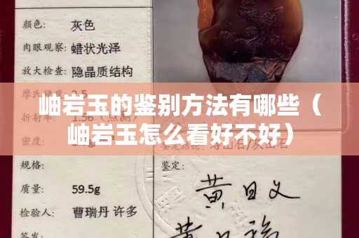 岫巖玉的鑒別方法有哪些（岫巖玉怎么看好不好）