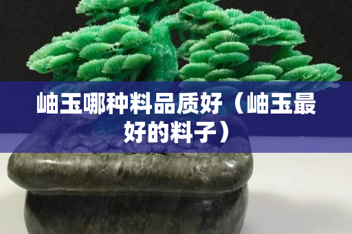 岫玉哪種料品質(zhì)好（岫玉最好的料子）