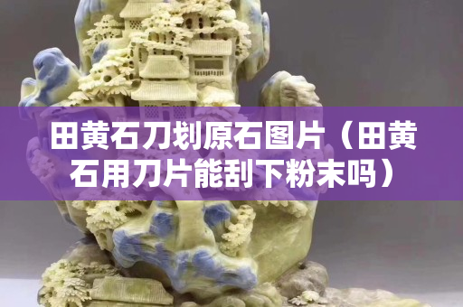 田黃石刀劃原石圖片（田黃石用刀片能刮下粉末嗎）