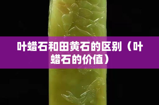 葉蠟石和田黃石的區別（葉蠟石的價值）