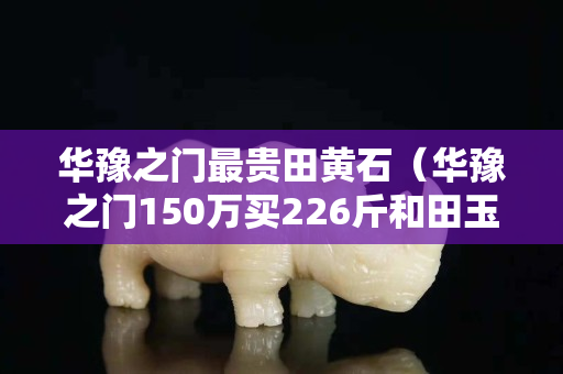 華豫之門最貴田黃石（華豫之門150萬買226斤和田玉）