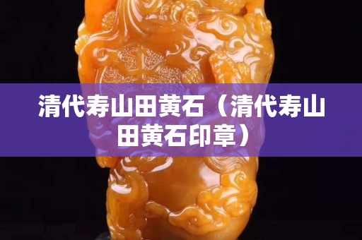 清代壽山田黃石（清代壽山田黃石印章）