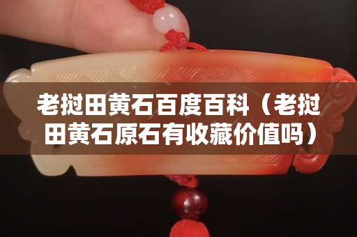 老撾田黃石百度百科（老撾田黃石原石有收藏價值嗎）