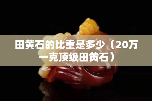 田黃石的比重是多少（20萬一克頂級田黃石）