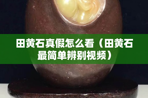田黃石真假怎么看（田黃石最簡單辨別視頻）