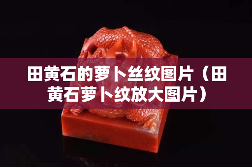 田黃石的蘿卜絲紋圖片（田黃石蘿卜紋放大圖片）