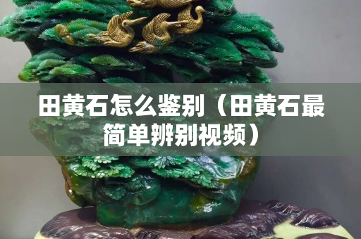 田黃石怎么鑒別（田黃石最簡(jiǎn)單辨別視頻）