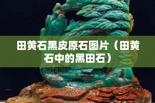田黃石黑皮原石圖片（田黃石中的黑田石）