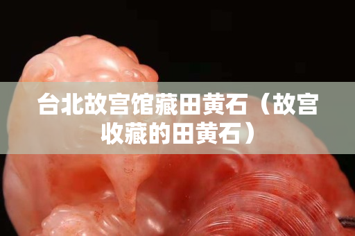 臺北故宮館藏田黃石（故宮收藏的田黃石）